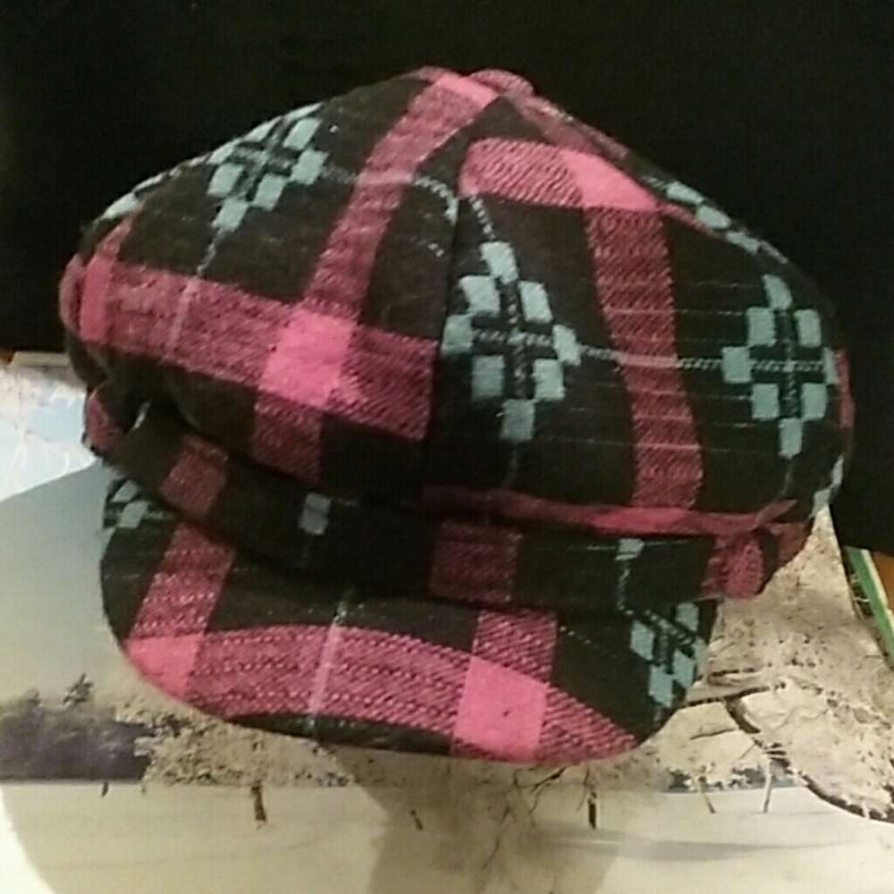 Pink & blue cap
